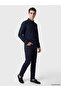 Navy Blue Regular Fit Men's Textured Shirt - 2