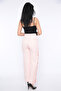Women's Pink Turkish Pants with Side Buttons - 5