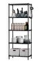 5-Tier Wire Storage Shelving Rack Heavy Duty Metal Organizer with Leveling Feet - 6