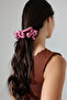 Pink Sequin Hand Knitted Hair Clip – Handmade Hair Clip - 5