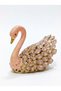 Decorative Swan Figurine, Crystal Rhinestone Embellished, Gold Metal, Home Decor, Available in Pink