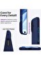 Premium Soft Liquid Silicone Case for iPhone 16 Plus – Silky Soft Touch Full-Body Protective Bumper (Dark Blue) - 5