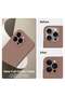Designed for iPhone 15 Pro Max Case, Silicone, Camera Protection, 2 Screen Protectors, Light Brown - 3