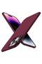 Compatible iPhone 14 Pro Max Case Slim Fit Ultra-Thin [Guardian Series] Soft TPU Matte Finish Coating Phone Cases Lightweight Anti-Scratch Back Cover Grip 6.7" (2022)-Wine red