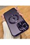 iPhone 14 Pro Max Case with Camera Lens Protector, MagSafe Compatible, Magnetic, Shockproof - Purple