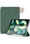 Case for New iPad Air 5th Generation (2022)/iPad Air 4th Generation (2020) 10.9 Inch, with Screen Protector and Auto Wake/Sleep Cover, Dark Green