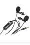 M1DM Dual Lavalier Microphone Black - 2