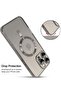 iPhone 16 Pro Magnetic Case with Built-in Camera Lens Protector – MagSafe Compatible, Soft TPU Anti-Scratch Shockproof Slim Clear Cover for Men & Women, Natural Titanium - 5