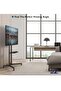 Mobile TV Stand Trolley Cart Mount – Exhibition Display for 32”-65” Plasma/LCD/LED TVs, Portable and Adjustable - 2