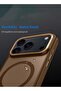iPhone 17 Pro Max 5G 2025 Hard Silicone Hybrid Translucent Case - Brown - 5