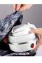 600ml Portable Folding Electric Kettle, Food Grade Silicone Kettle with Separable Power Cord, Mini Collapsible Water Container for Home Kitchen Outdoor (White) - 3