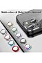 Sleek Tempered Glass Camera Lens Protector for iPhone 16/iPhone 16 Plus - HD Clarity with Automatic Alignment & Stylish Metal Rings - Elegant Silver - 2