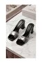 Mirror Transparent Material Mirror Patent Leather Sandals - 5