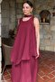 Linen, Scarf, Strap Dress and Blouse Set 51400 - 3