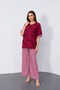 Leaf Patterned Top and Bottom Set