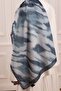 Stripe Patterned Soft Shawl Smoke Blue - 7