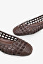 Rabrasa Women's Knitted Ballerinas - Brown - 4