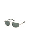 Shiny Pale Gold Polarized Metal Male Sunglasses