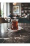 Blue and White Classic Melamine Coffee Shop Style Tea Plate, Long-Lasting and Suitable for Daily Use, Set of 6 - 2