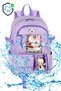 Licensed Korean Style Accessorized Lilac 3-Piece Set Girls' Elementary School Bag Backpack with Pencil Holder and Lunch Bag - 3