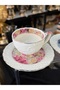 6-Piece Colorful Embossed Pattern Porcelain Coffee Cup Set 90 ml - 3