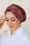 شال من قماش ساندي فاخر مع نمط مطرز وحشوة مبطنة من الخارج - 3