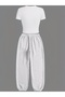 Women's Nyc Brooklyn New York Printed Over-The-Top Baby Tee Combed Cotton Crop and Sweatpants - Two-Piece Tracksuit Set - 2