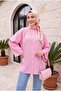 Round Neck Buttoned Spanish Sleeve Siena Tunic - Pink