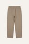 100% Cotton Baggy Fit Elastic Waist Khaki Trousers G2592Ax26Au - 2