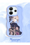 Redmi Note 14 4g Compatible Case Camera Protector Blue Silicone Couple Phone Case Girl Pattern - 2
