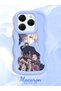 Tecno Spark 20 Pro Compatible Case Camera Protector Blue Silicone Couple Phone Case Girl Pattern - 2