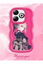 Infinix Smart 8 Pro Compatible Case Camera Protector Red Silicone Couple Phone Case Girl Pattern - 2