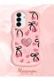 Samsung Galaxy A17 Compatible Case Camera Protector Pink Silicone Couple Phone Case Heart Pattern - 2