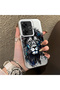 Poco M6 Compatible Silicone Edge Hard Back Case Couple Phone Case Lion Pattern - 3