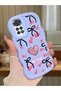 Redmi Note 11 Compatible Case Camera Protector Blue Silicone Couple Phone Case Heart Pattern