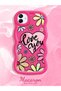 Samsung Galaxy M13 Compatible Case Camera Protector Red Silicone Couple Phone Case Floral Pattern - 2