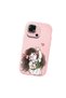 Redmi 10C Compatible Case Camera Protective Pink Silicone Couple Phone Case Girl Patterned - 3