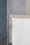 Blue Geometric Modern Young Room Single Pique Set-Striped Gray 160X220Cm Quilted Bedspread - 7