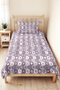 Lilac Geometric Young Room Single Decorative Pique Set - Gray 160X220 cm Quilted Bedspread - 4