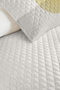 Minimal Geometric Yellow Young Room Single Pique Set - Gray 160X220 cm Quilted Bedspread - 3