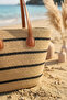 Striped Straw Bag - Cream |   Cnt2608-1 - 2
