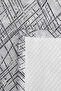 Gray Geometric Youth Room Single Pique Set - Anthracite Striped 160X220 cm Quilted Bedspread - 7