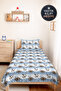 Mavi Marine Young Room Single Pique Set - White Brown 160X220 cm Quilted Bedspread