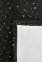 Black Polka Dot Modern Youth Room Single Pique Set - Gold Geometric 160X220 cm Bedspread - 7
