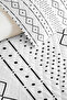 Black Geometric Youth Room Single Pique Set-Minimal Modern 160X220Cm Quilted Bedspread - 3
