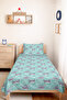 Pastel Mint Koala Figured Children's Pique Set - Gray Pink 160X220 cm Quilted Bedspread - 8