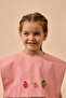 Elma Embroidered Striped Dress Pink - 8