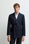 Slim fit kruvaze blazer