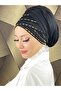 Yellow Beaded Detailed Draped Bonnet Shawl - 4