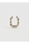 Altıgen Form Taş Detaylı Earcuff - Stud - 2